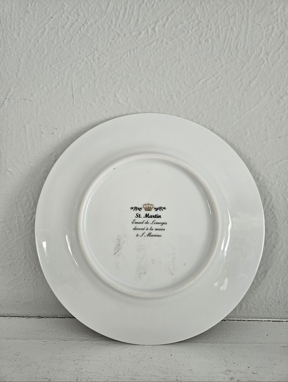 Vintage I. Godinger And Co Email De Limoges Decorative San Marino Floral Plate - Picture 4 of 6